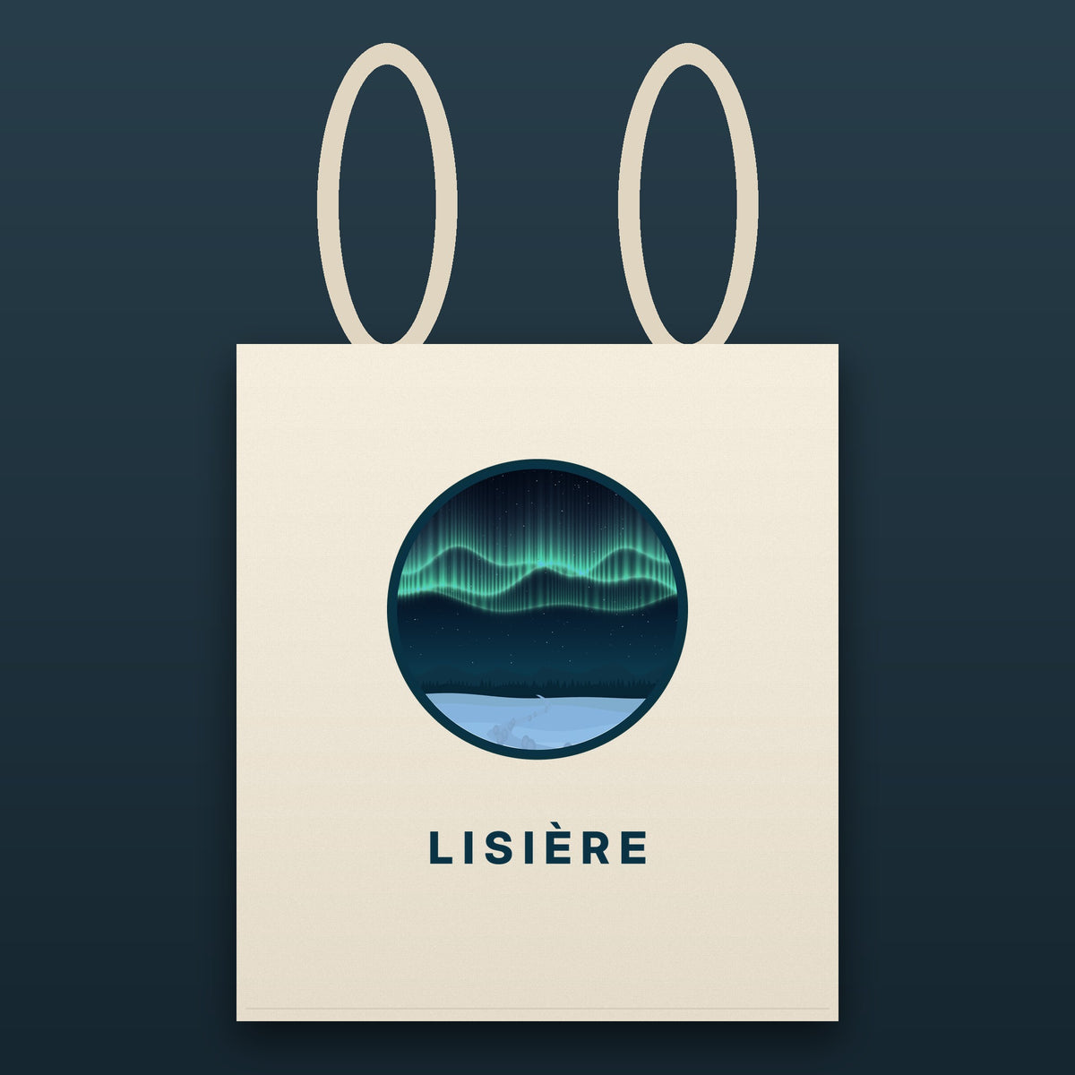 Tote bag Aurore – emblème Lisière sur coton naturel