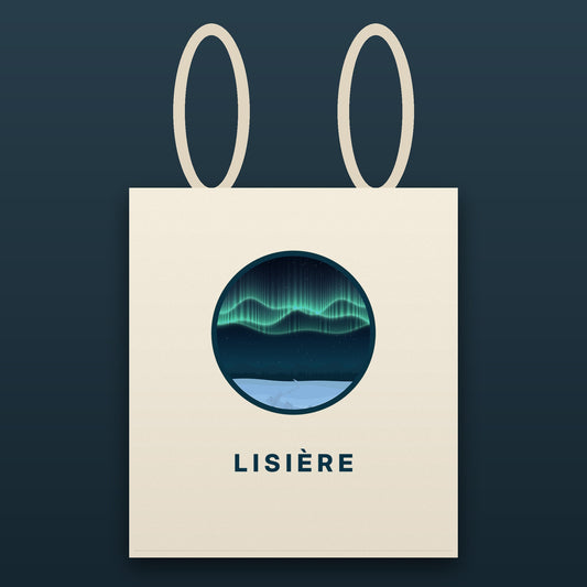 Tote bag Aurore – emblème Lisière sur coton naturel