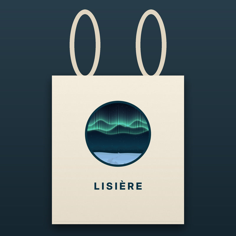 Tote bag Aurore – emblème Lisière sur coton naturel