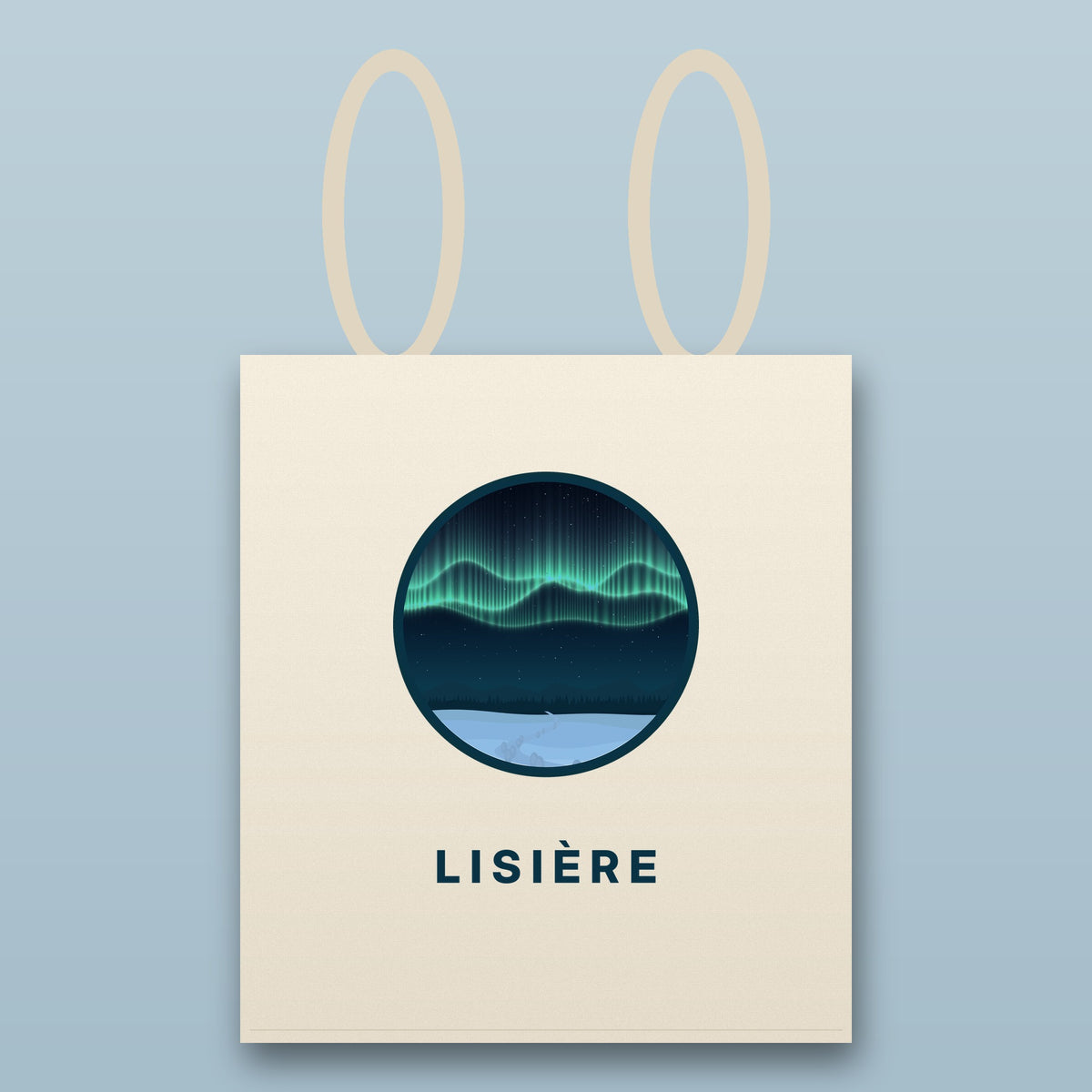 Tote bag Aurore posé à plat