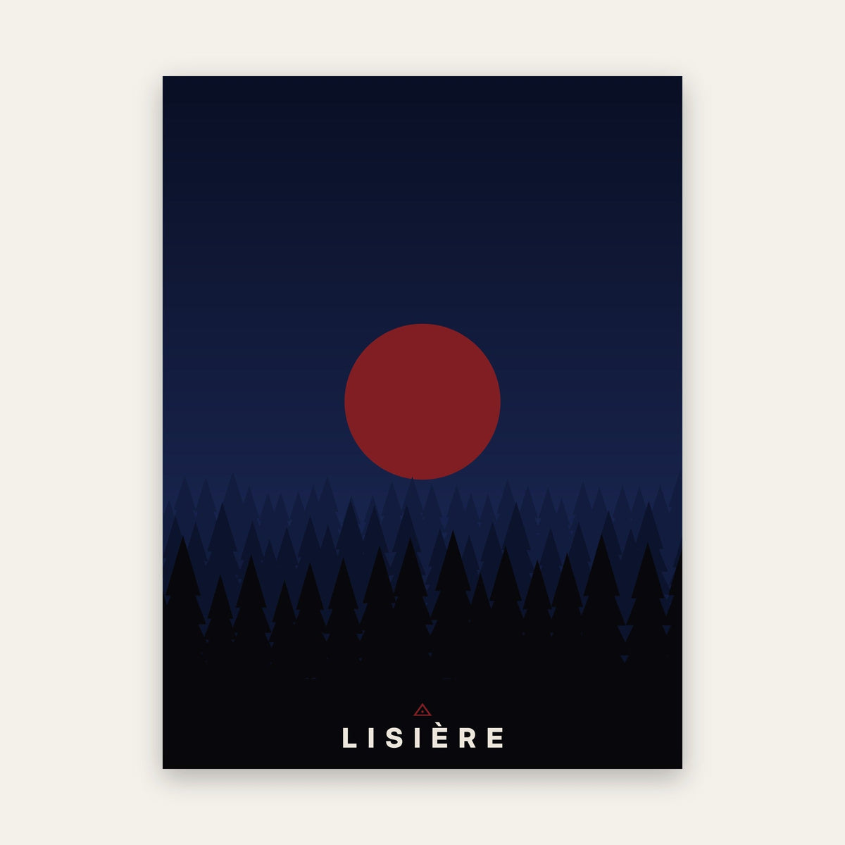 Affiche Forêt – illustration à plat
