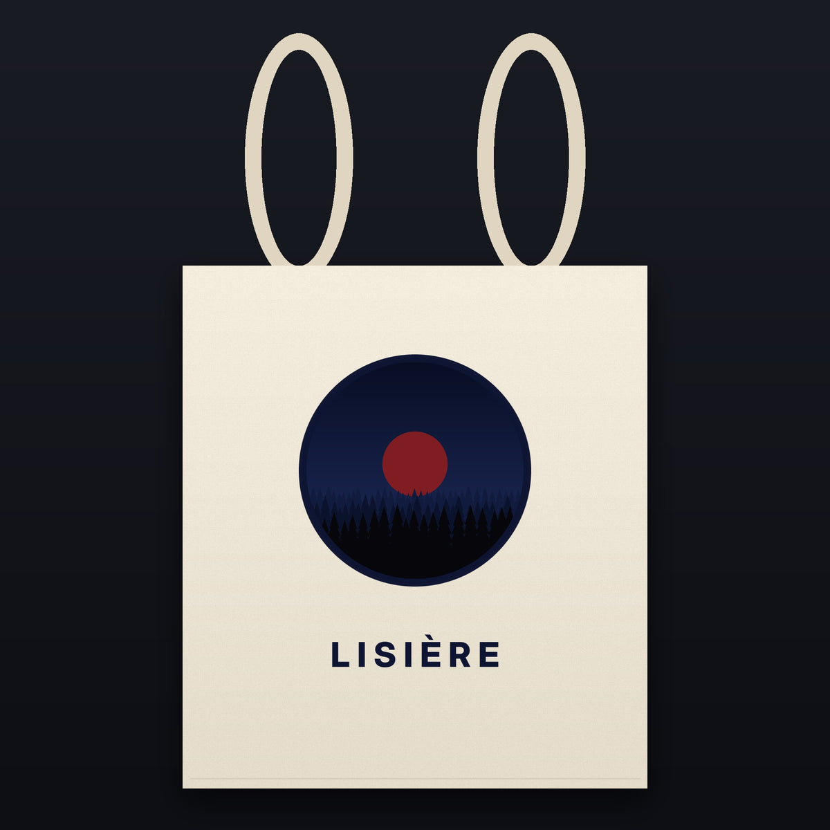 Tote bag Forêt – emblème Lisière sur coton naturel
