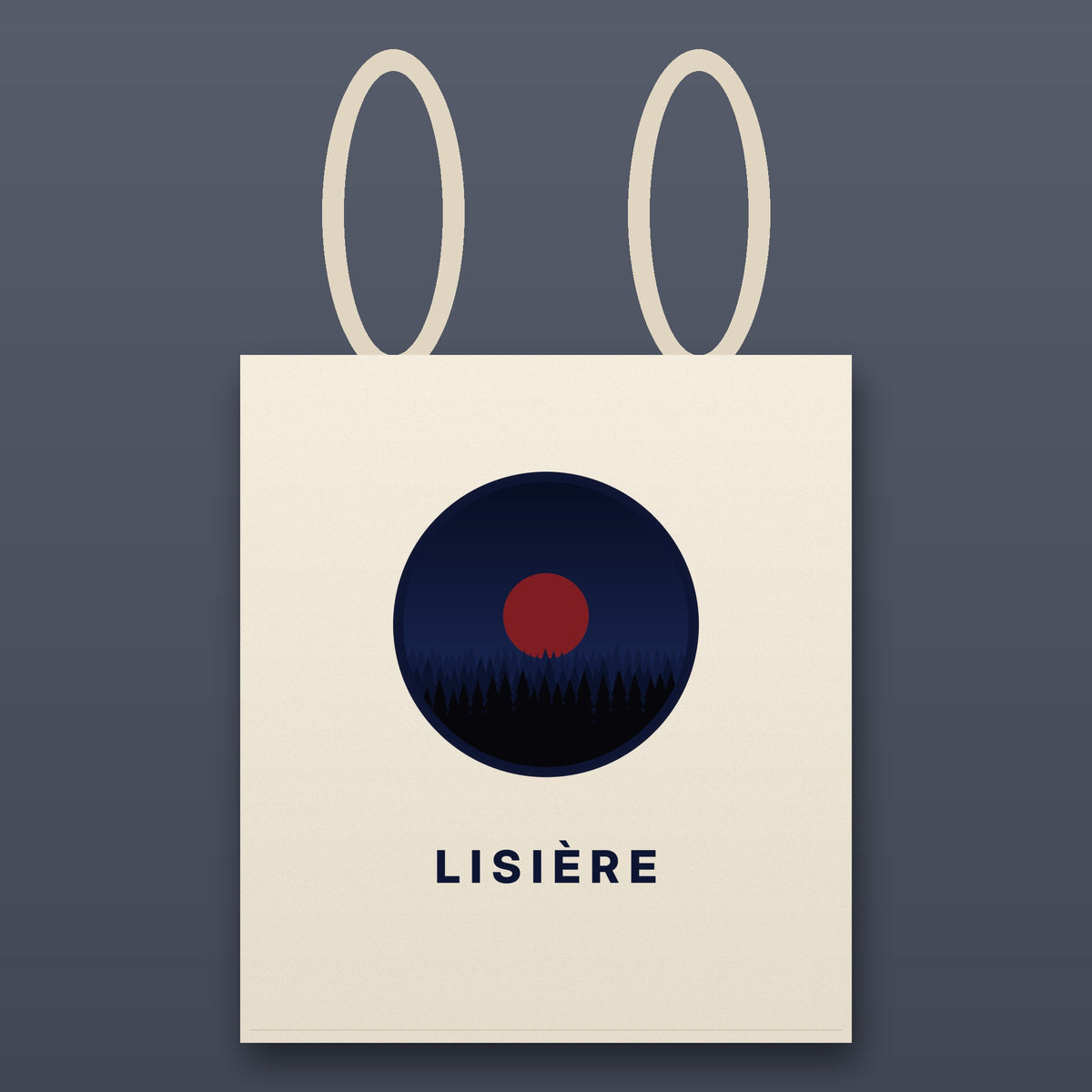 Tote bag Forêt posé à plat