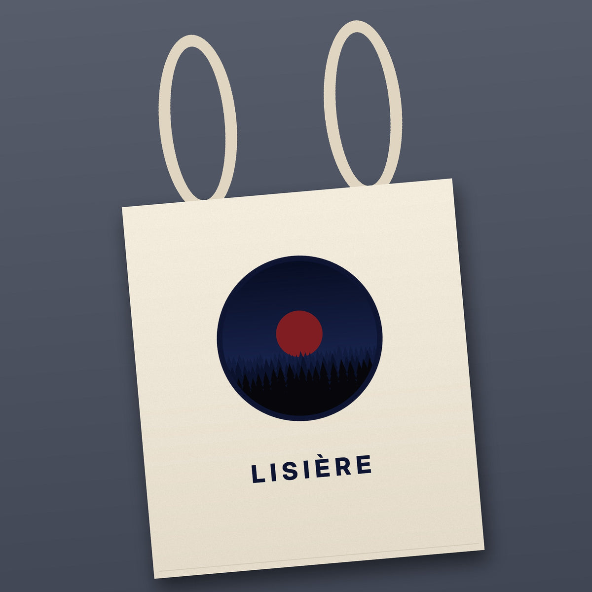 Tote bag Forêt accroché