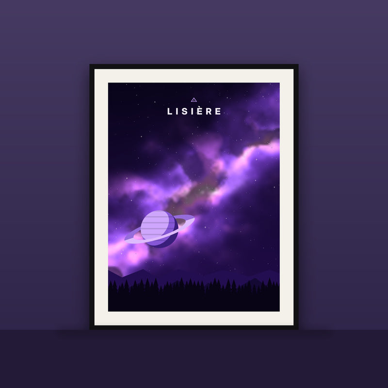 Affiche Galaxie – Nébuleuse violette