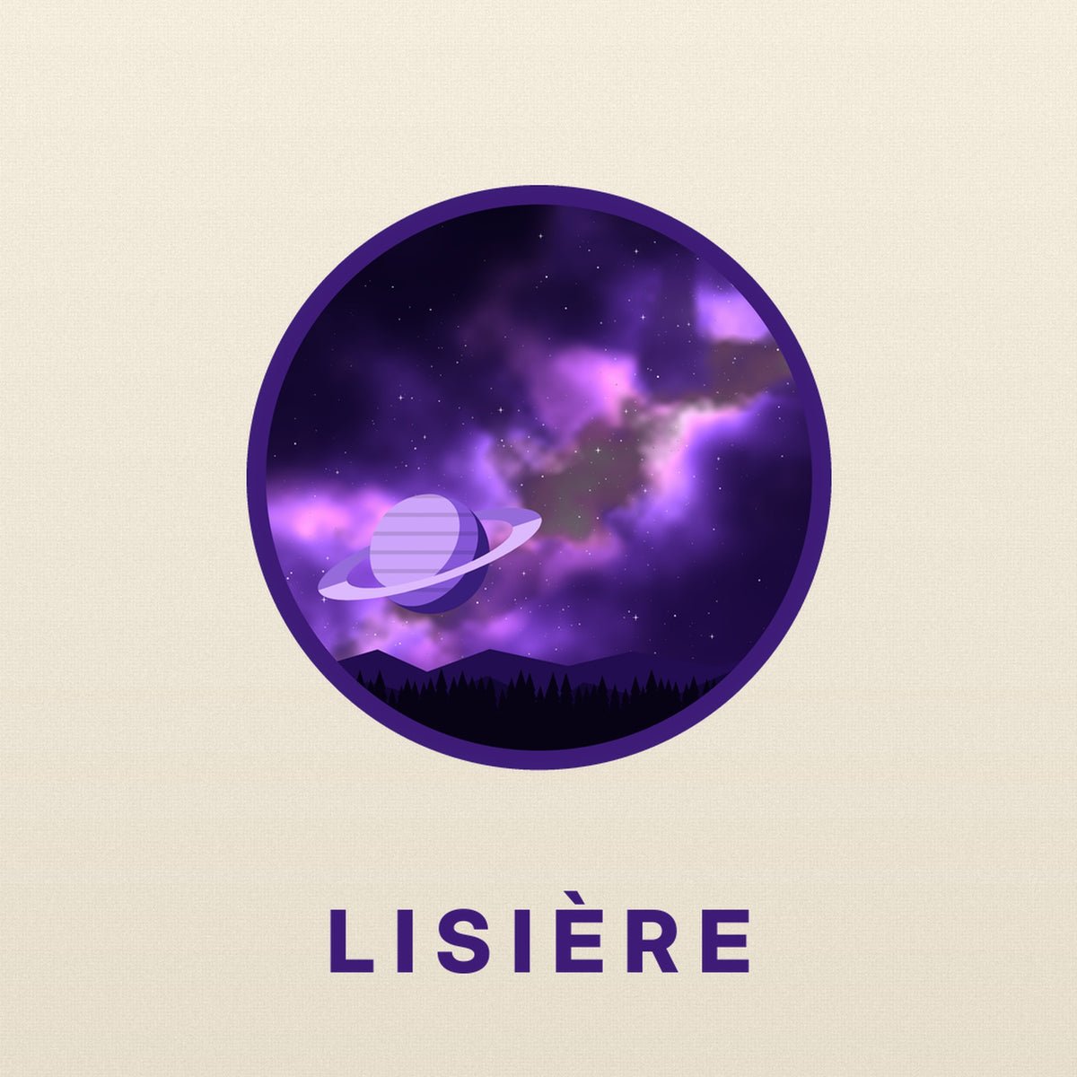 Tote bag Galaxie – détail de l'impression