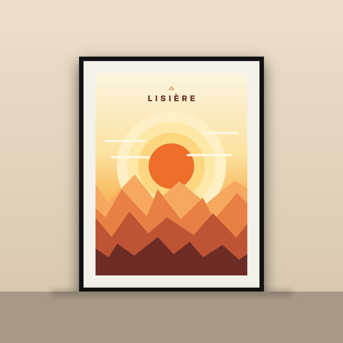 Affiche Montagne – Crêtes en couches