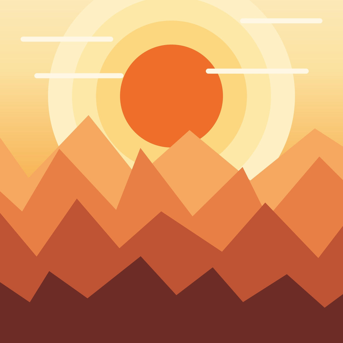 Affiche Montagne – détail